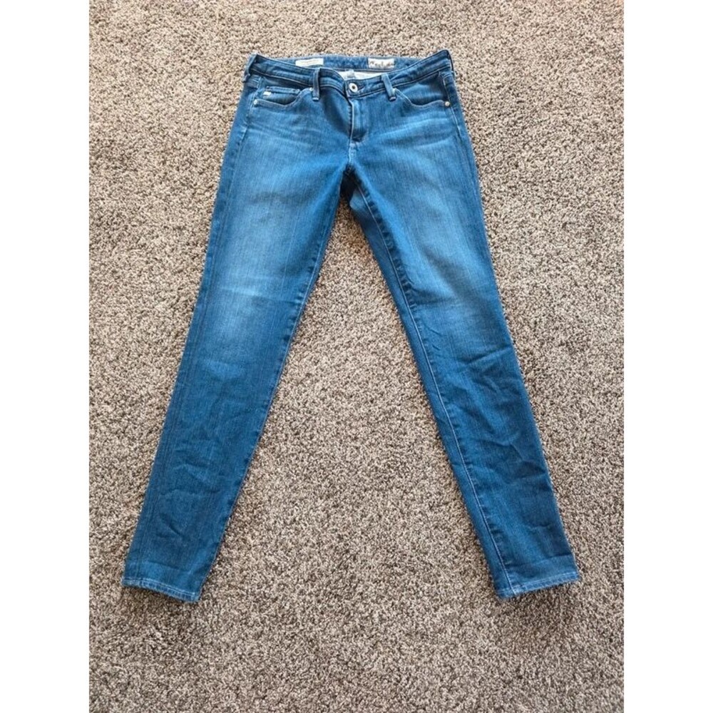 AG Adriano Goldschmied The Legging Ankle Jeans Size 28R Contour 360 Blue EUC